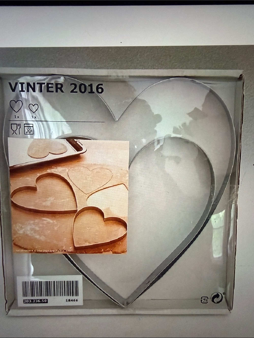 Large Silver Heart-Shaped Cookie Cutter Set